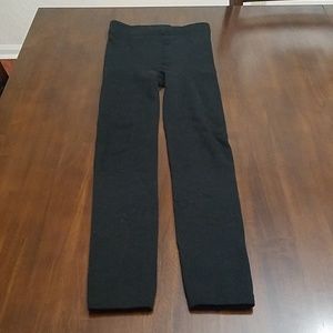 Steve Madden Black M/T Fleece-Lined Opaque Tights